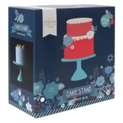 A Little Lovely Cake Stand Small Vintage Blue -Dream Cake Shop a little lovely cake stand small vintage blue p15418 53695 image