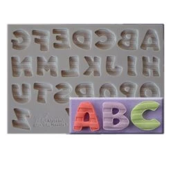 Alphabet Moulds Stripes Font