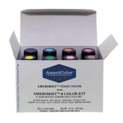 AmeriColor Amerimist Set Of All 8 Colour Kit - Airbrush Colours 0.65oz