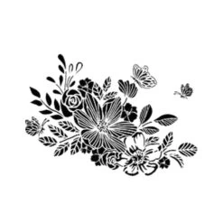 Angela Morrison Tussie-Mussie - Wedding Stencil Collection