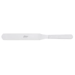 Ateco Stainless Steel Straight Spatula With White Handle - 9.75"