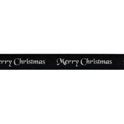 Berisford Ribbon Merry Christmas Silver Double Faced Satin Ribbon 20 Meters - 10mm X 20M