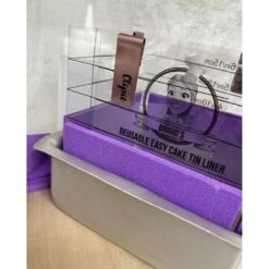 Brigids Cake Room Reusable Easy Cake Tin Liner - Square Ganaching Kit -Dream Cake Shop brigids cake room reusable easy cake tin liner square ganaching kit p13280 46300 image
