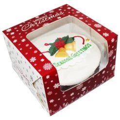 Cake Craft Company 10" Premium Design Christmas Snowflake Window Cake Boxes