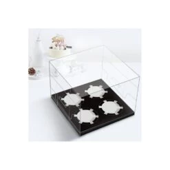 Cake Craft Company Black Deluxe Crystal Transparent Cupcake Boxes - Holds 4 -Dream Cake Shop cake craft company black deluxe crystal transparent cupcake boxes holds 4 p18613 66423 image