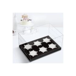 Cake Craft Company Black Deluxe Crystal Transparent Cupcake Boxes - Holds 6 12 Cake Craft Company Black Deluxe Crystal Transparent Cupcake Boxes - Holds 6 -Dream Cake Shop cake craft company black deluxe crystal transparent cupcake boxes holds 6 p18614 66425 image