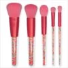 Blush Powder Metallic Red Mini Brush Set With Sprinkles Inside - Set Of 5 - Ideal For Gift -Dream Cake Shop cake craft company blush powder metallic red mini brush set with sprinkles inside set of 5 ideal for gift p11861 42236 image