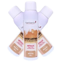 Lavish Lustres Bronze - 'Lavish Lustre' Edible Food Colouring Metallic Lustre Decorating Spray 400ml
