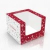 Cake Craft Company Premium Christmas Design 4 Cupcake Cases With Top Window Box With Insert - 170 X 170 X 75mm - Pack Of 25 -Dream Cake Shop cake craft company premium christmas design 4 cupcake cases with top window box with insert 170 x 170 x 75mm pack of 25 p11593 41646 image