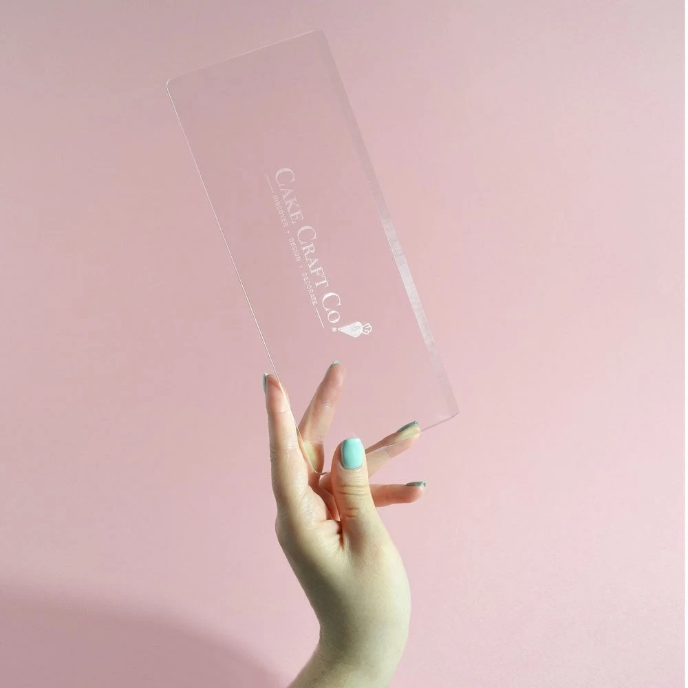 Cake Craft Company Professional Acrylic Deluxe Cake Scraper 3 Cake Craft Company Professional Acrylic Deluxe Cake Scraper