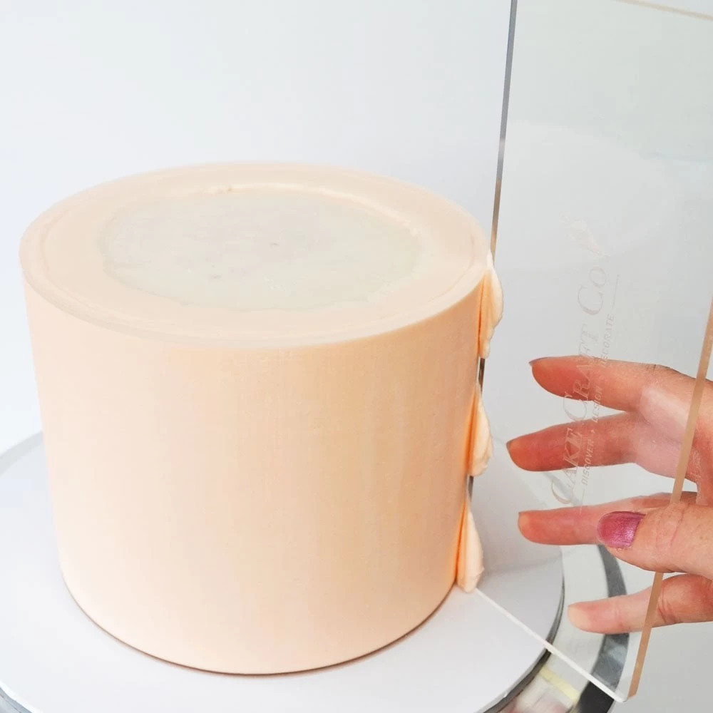 Cake Craft Company Professional Acrylic Deluxe Cake Scraper 4 Cake Craft Company Professional Acrylic Deluxe Cake Scraper - Image 2