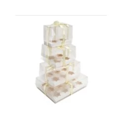 Cake Craft Company White Deluxe Crystal Transparent Cupcake Boxes - Holds 12 -Dream Cake Shop cake craft company white deluxe crystal transparent cupcake boxes holds 12 p18619 66419 image