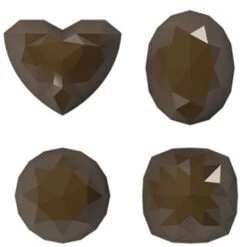 Cake Craft Moulds Diamond Assorted Shapes Polycarbonate Chocolate Mould - 275 X 175 X 25mm - 28 Cavity