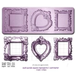 Cake Craft Moulds Ornate Frames Silicone Moulds