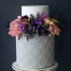 Caking It Up EMERALD - Cake Stencil By Karen Reeves -Dream Cake Shop caking it up emerald cake stencil by karen reeves p3831 36094 image