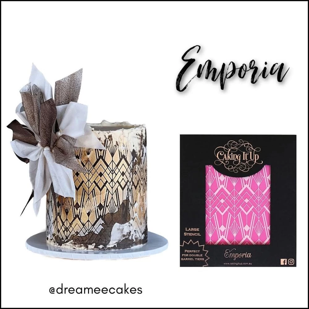 Caking It Up Emporia - Cake Stencil By Karen Reeves 4 Caking It Up Emporia - Cake Stencil By Karen Reeves - Image 2