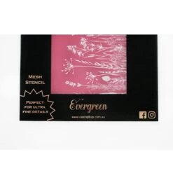 Caking It Up EVERGREEN Mesh Cake Stencil By Karen Reeves -Dream Cake Shop caking it up evergreen mesh cake stencil by karen reeves p11087 40490 image