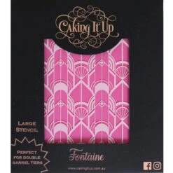 Caking It Up Fontaine - Cake Stencil By Karen Reeves