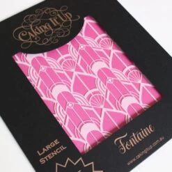 Caking It Up Fontaine - Cake Stencil By Karen Reeves -Dream Cake Shop caking it up fontaine cake stencil by karen reeves p16050 55882 image