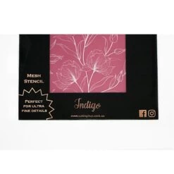 Caking It Up INDIGO Mesh Cake Stencil By Karen Reeves -Dream Cake Shop caking it up indigo mesh cake stencil by karen reeves p11089 40509 image