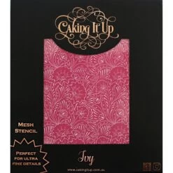 Caking It Up IVY Mesh Cake Stencil By Karen Reeves -Dream Cake Shop caking it up ivy mesh cake stencil by karen reeves p11090 40522 image