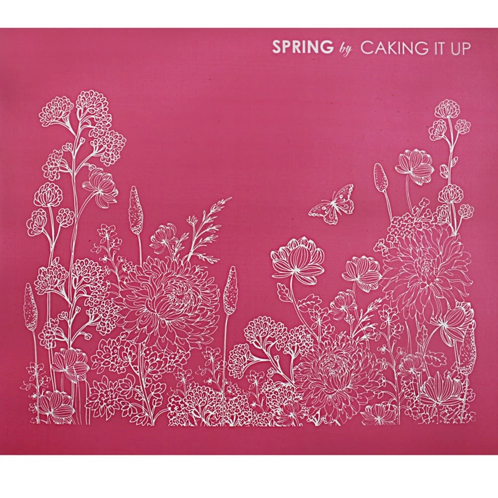 Caking It Up SPRING Mesh Cake Stencil By Karen Reeves 6 Caking It Up SPRING Mesh Cake Stencil By Karen Reeves - Image 4