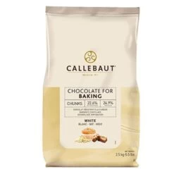 Callebaut White Chocolate Chunks For Baking - 2.5kg