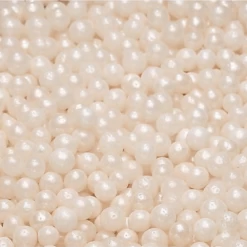 Club Green Pearlised Sugar Balls Ivory/Cream 2MM