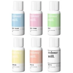 Colour Mill Next Generation Oil Based Food Colouring 20ml - Pastel Colours Pack Of 6