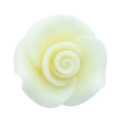 Culpitt Edible Sugar Soft Roses - Ivory - 25mm - Boxed 48 Pieces