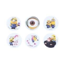 Culpitt Minions Collection Printed Edible Sugar Decoration Toppers - 38mm - Boxed 144