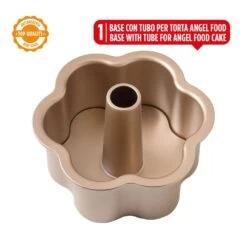 Decora Gold Line Non Stick Flower Angel Food Pan -Dream Cake Shop decora gold line non stick flower angel food pan p15867 55276 image