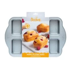 Decora Mini Plum Cake Non Stick Pan - 9.5 X 6.3 X 3.6 H Cm