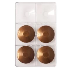 Decora Round Dish Polycarbonate Chocolate Mould - 6 Cavities