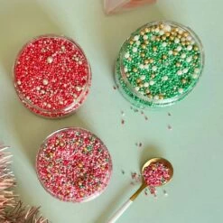 Doe Sprinkles Let It Snow Sprinkles 100g -Dream Cake Shop doe sprinkles let it snow sprinkles 100g p16509 57740 image