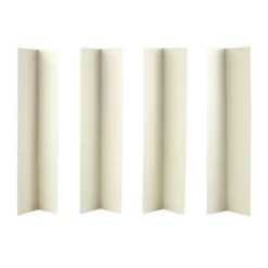 Doric 12" White Cake Box Extension Corners - Pack Of 100