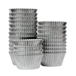 Doric Bulk Packed Professional Foil Muffin Case Silver (Pack Of 375) -Dream Cake Shop doric bulk packed professional foil muffin case silver pack of 375 p7014 29926 image