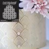 Evil Cake Genius Acrylic Cake Stencil - Art Deco Feather -Dream Cake Shop evil cake genius acrylic cake stencil art deco feather p16575 58111 image