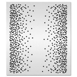 Evil Cake Genius Acrylic Cake Stencil - Confetti Border