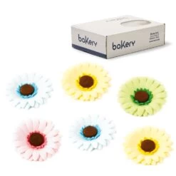 Decora Gerbera Pastel Colours Sugar Decoration 12pcs