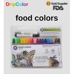 Gourmet Food Pens Edible Ink Markers - Food Colors Classic - Set Of 18