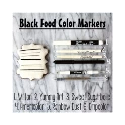 Gourmet Food Pens Full Set Of 12 - Double-Tip Edible Food Colouring Marker Pens + Free Random Design Pen Case -Dream Cake Shop gourmet food pens full set of 12 double tip edible food colouring marker pens free random design pen case p6766 28374 image