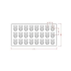 Implast Tulip - Polycarbonate Chocolate Mould -Dream Cake Shop implast tulip polycarbonate chocolate mould p17108 61064 image