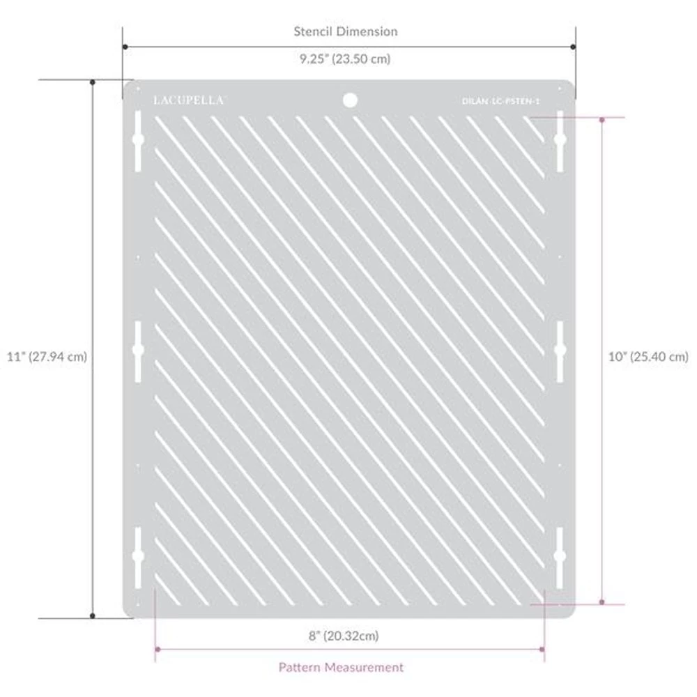 Lacupella Seamless Pattern Cake Stencil - ARRO 7 Lacupella Seamless Pattern Cake Stencil - ARRO - Image 5