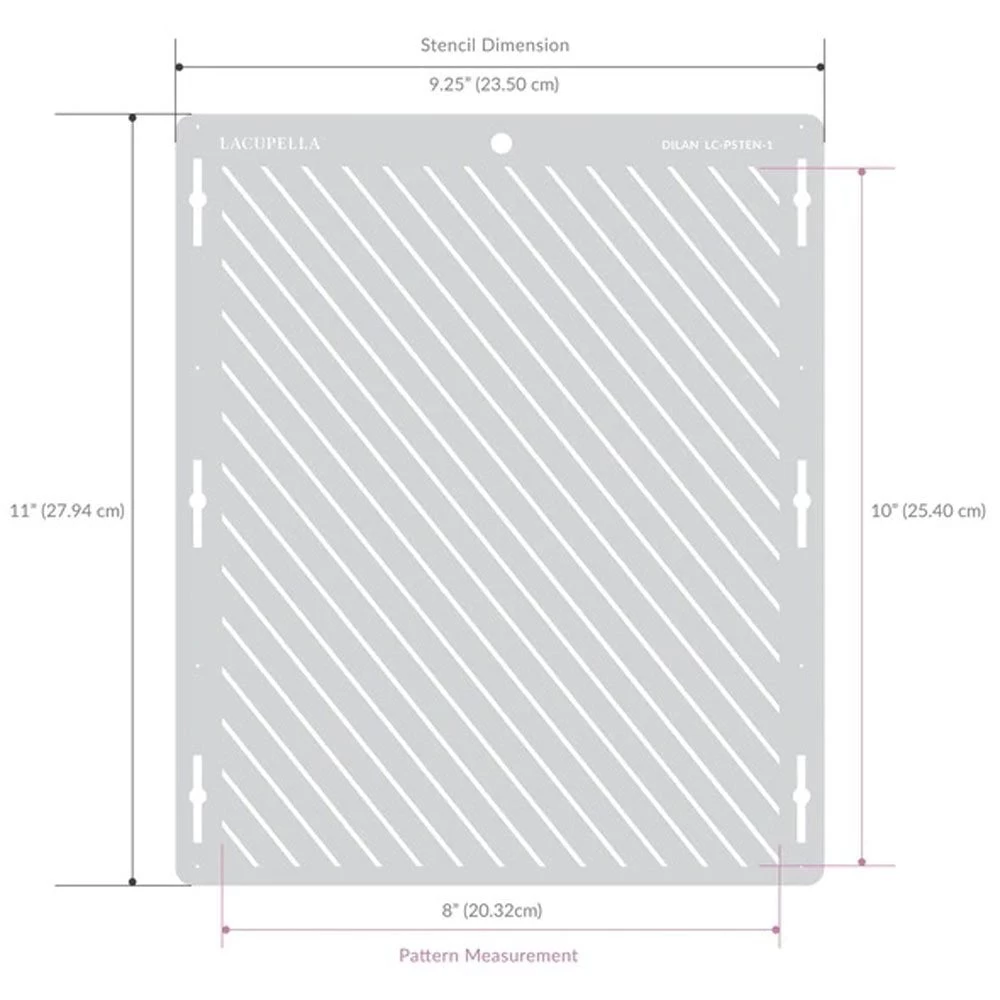 Lacupella Seamless Pattern Cake Stencil - ENIC 8 Lacupella Seamless Pattern Cake Stencil - ENIC - Image 6