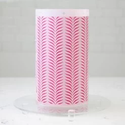 Lacupella Seamless Pattern Cake Stencil - LIVI -Dream Cake Shop lacupella seamless pattern cake stencil livi p13359 46508 image