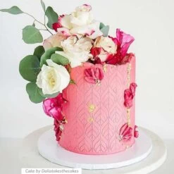 Lacupella Seamless Pattern Cake Stencil - LUMINA -Dream Cake Shop lacupella seamless pattern cake stencil lumina p13366 46569 image