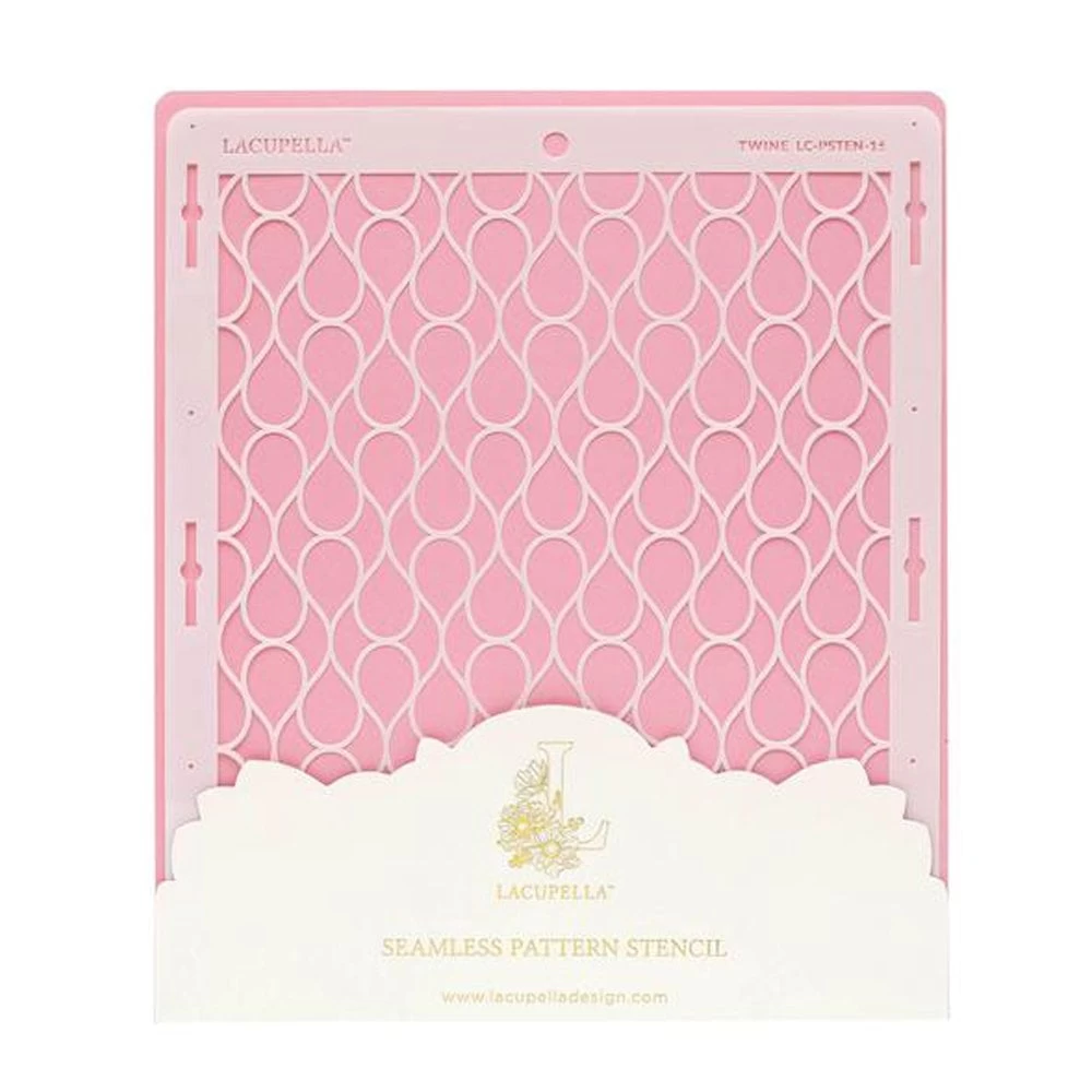 Lacupella Seamless Pattern Cake Stencil - TWINE 3 Lacupella Seamless Pattern Cake Stencil - TWINE