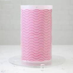 Lacupella Seamless Pattern Cake Stencil - WAVI -Dream Cake Shop lacupella seamless pattern cake stencil wavi p13357 46492 image