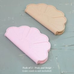 Lacupella Silicone Flora Comfort Grip For Cake Scrapers - Pack Of 2 -Dream Cake Shop lacupella silicone flora comfort grip for cake scrapers pack of 2 p13381 46695 image